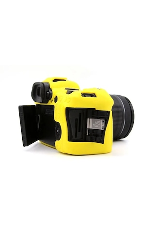 Mettzchrom Canon Eos R6 Mark Iıı Uyumlu Silikon Koruyucu Kılıf Sarı