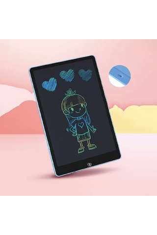 Çocuk İçin Çizim Tableti Akıllı Tablet Kendinden Temizlemeli 8,5 İnç Çizim Tahtası Kalemli Siyah