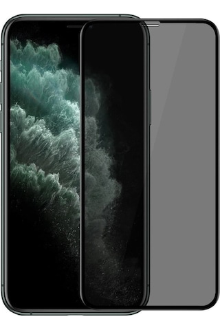 Apple Uyumlu   iPhone 11 Hayalet Kırılmaz Cam Privacy Tam Kaplayan Ekran Koruyucu-anti Static Özellikli