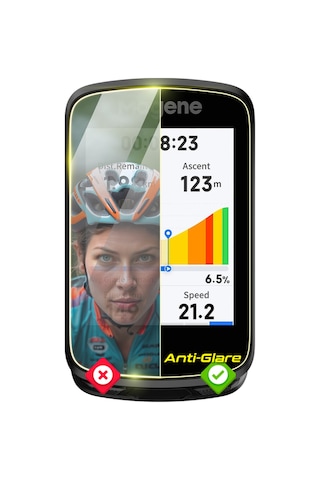 Magene C606 Smart Gps Bisiklet Bilgisayarı İçin Anti-glare Parlama Önleyici Ekran Koruyucu