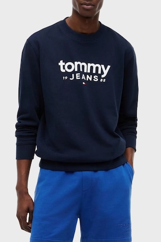 Tommy Jeans Pamuklu Regular Fit Bisiklet Yaka Sweat Erkek Sweat Dm0dm23392 C1g Lacivert