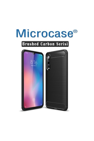 Xiaomi Mi 9 Brushed Silikon Kilif + Cam (Seçin) 332693560 - Seçenek / Cam Koruma-Tempered Glass Istemiyorum