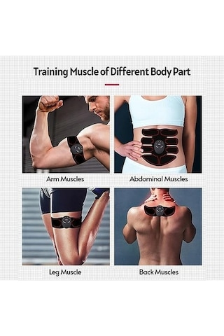 Besthome1 Domary Karın Egzersiz Makinesi - 6 Modlu, 9 Şiddet Seviyesi, Usb Şarjlı, Ev & Ofis İçin, Renkli Kas Geliştirici Çok Renkli
