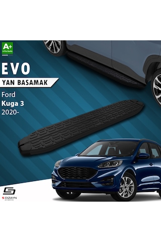 S-dizayn Ford Kuga 3 Evo Siyah Yan Basamak 183 Cm 2020 Üzeri