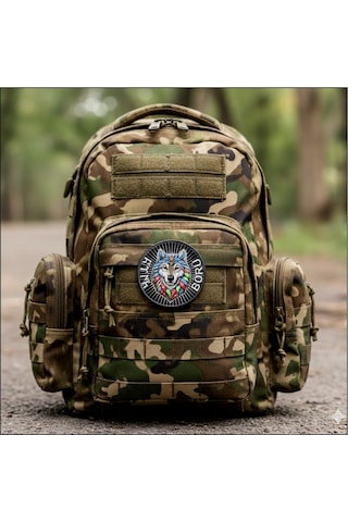 Kurt Türk Börü Peç - Eski Türk Devletleri - 3 Boyut - 3d Arma - Tpu Patch Karışık/çok Renkli