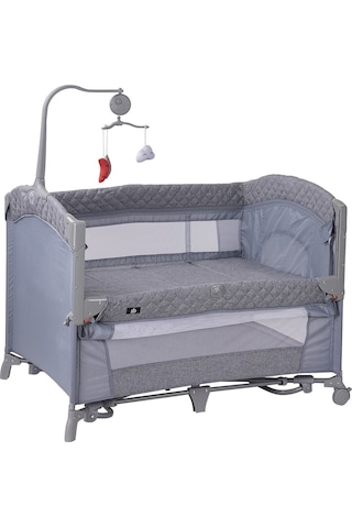 Sunny Baby Oslo Anne Yanı Oyun Parkı 70x110 Cm Gri