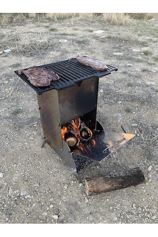 Lexroo Dış Mekan Soba Ocak Smoker Bbq Çok Renkli