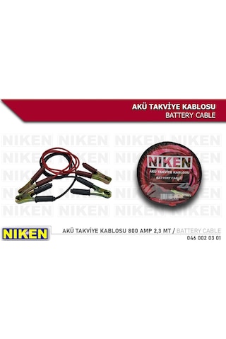 Niken Akü Takviye Kablosu 800 Amp 2,3 Mt - Ekolmaks