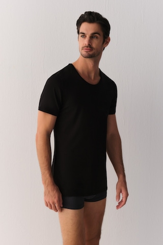 Suwen Smart Cotton Modal T-shirt Sw0004607f012 Siyah