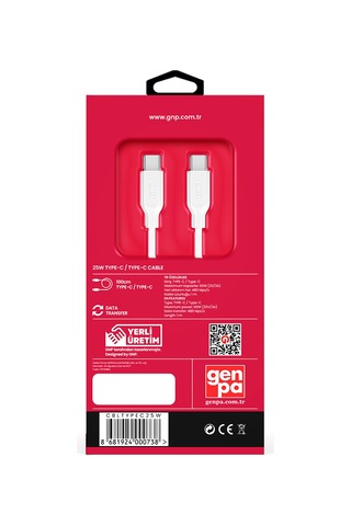 GNP 25 W Type-C Kablo 1 M