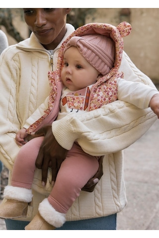 Mayoral Newborn Kız Bebek Yelekli Eşofman Takım Pembe Pembe