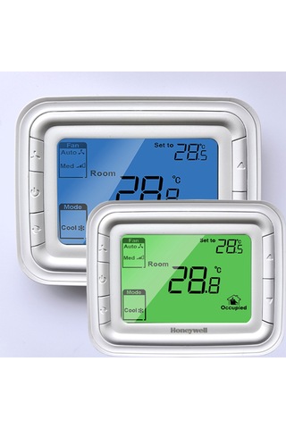 Monyee T6861h2wg Yeşil Ekranlı Lcd Dijital Termostat, 9p 2 Borulu, Oda Sıcaklığı Kontrolü, Fan Hız Ayarlama, Soğutma-ısıtma Modu