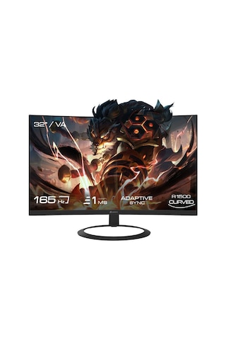 Gamebooster Gb-3216cqhd Va Qhd 2k 1ms 165hz 32'' Curved Gamıng Monitör