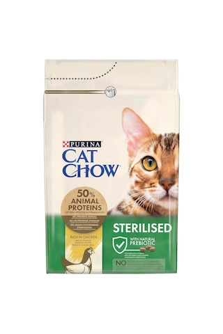 Ayrex Cat Chow Sterilised Kuru Kedi Maması, Tavuklu, Kısırlaştırılmış, Yetişkin, 3 Kg
