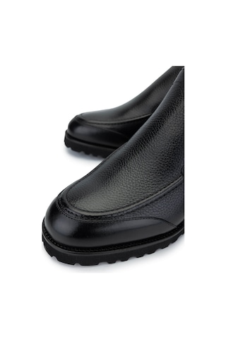 Tamer Tanca Erkek Hakiki Deri Siyah Floter Casual Bot 183 41351 Erk Bot Sk24-25 Sıyah Fltr Siyah Siyah