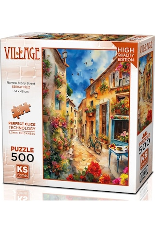Ks Games 500 Parça Dar Taşlı Sokak Puzzle - Serhat Filiz
