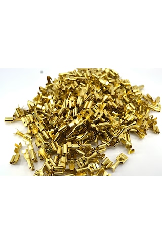 300 Adet 6.3mm Tırnaklı Dişi Fiş - Terminal - Kablo Ucu Sf 2d