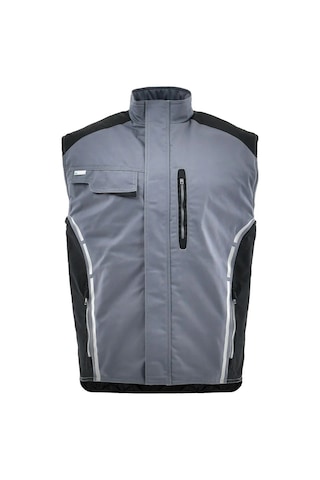 Sara Workwear Standart 1-11-650-71-25 Kışlık Yelek Gri