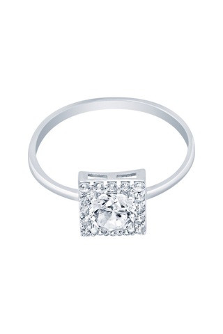 Diamond Line - Gülaylar - Beyaz Altın 14 Ayar Koleksiyon Yüzük