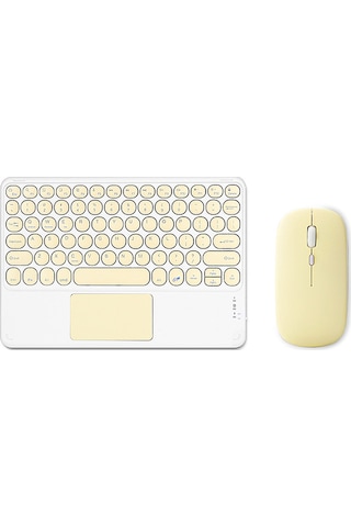 Geeksen Taşınabilir Bluetooth Klavye Ve Fare Seti - Çoklu Cihaz Uyumlu İos/android/windows Diğer