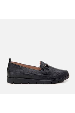 Hotiç Hakiki Deri Siyah Kadın Tokalı Loafer 01ayh306720a100 Siyah-black Siyah