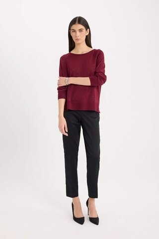 DeFacto Sigaret Saten Kumaş Pantolon Normal Bel Basic Düz Beli Lastikli Düz Paça J8743AZ25SMBK81