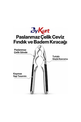 Ceviz Fındık Kıracağı Çok Amaçlı Badem Antep Fıstığı Karides Kıracağı Paslanmaz Çelik