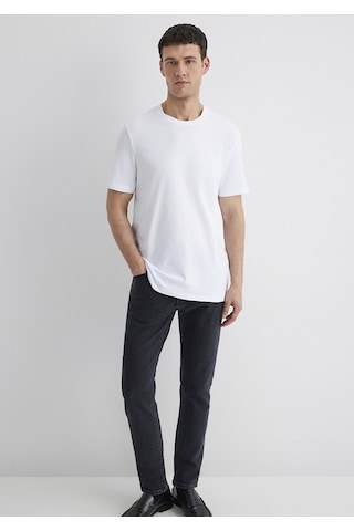 Mavi - Stretch Beyaz Basic Tişört 0610252-620 Beyaz