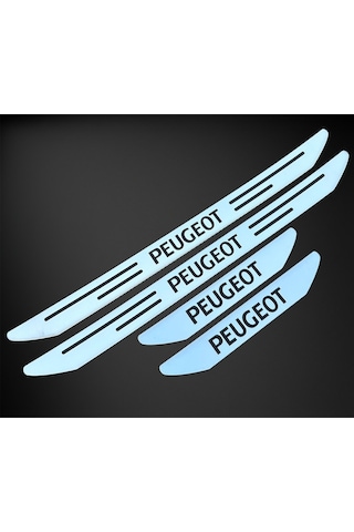 Peugeot 806 Özel Kapı Eşik Yazısı Krom