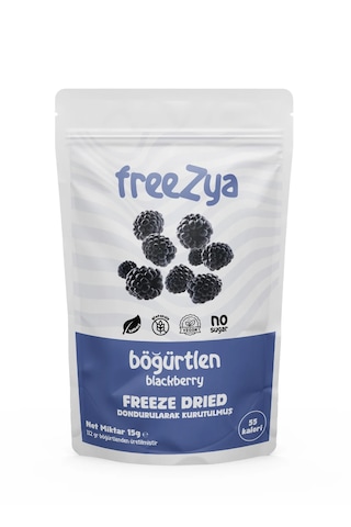 Freezya Freeze Dried Dondurularak Kurutulmuş Böğürtlen 15 G