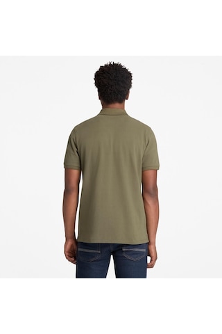 Timberland Millers River Pique Erkek T-shirt-32642 Yeşil