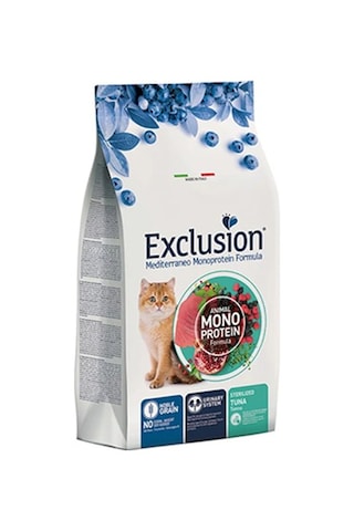 Exclusion Düşük Tahıllı Monoprotein Ton Balıklı Kısırlaştırılmış Kedi Maması 1500 G