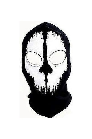 Siyah Maske Balaclava Bere Şapkalar Erkekler Hayalet Kafatası Tam Kapsama Sıcak Maske Kapüşonlu Şapka Ggorros Hombre Casquette Bbalaclava Diğer