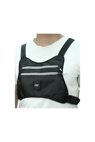 Musclecloth Koşucu Göğüs Çantası Siyah