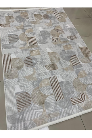 Padişah Halı Sümela 79802 020 Serisi Akrilik Salon Oturma Yatak Odası Halısı Gri - Kahve