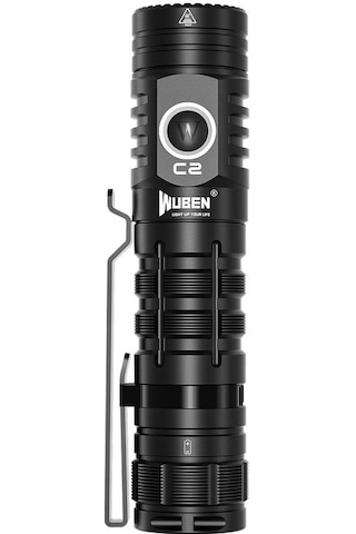 Wuben C2 2000 Lümen Powerbank Led El Feneri Siyah