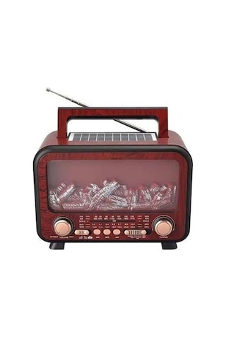 Everton Rt-754 Bluetooth Fm-usb-tf-aux Şarjlı Nostaljik Radyo Solar Panel