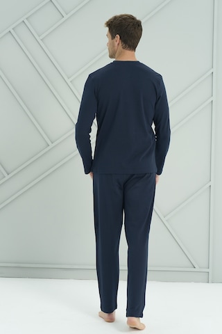 Erkek Penye Uzun Kol Pijama Takımı 2209 Lacivert04 Lacivert04