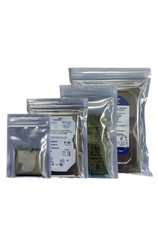 Antistatik Kilitli Ve Şeffaf Esd Poşet - 100 Adet - 15x20cm