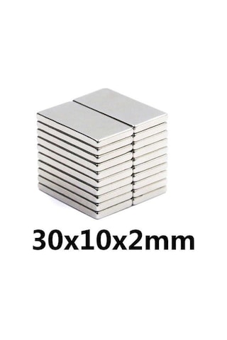 Neodyum Mıknatıs 30X10X2 Mm 10 Adet