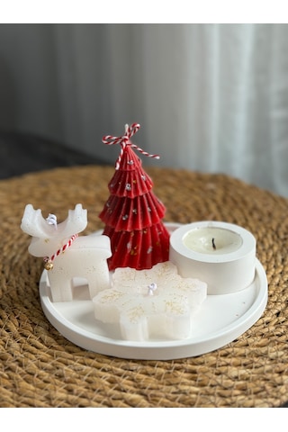 Kübra Design Candles Yılbaşı Özel Kokulu Mum Seti