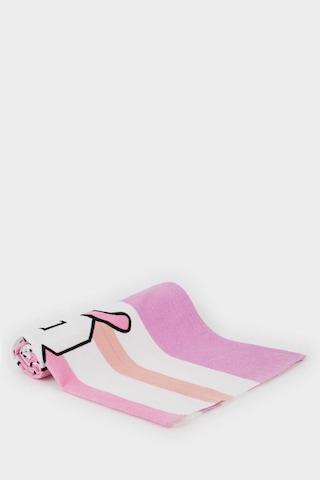 Defacto Kız Çocuk Çizgili Pamuklu Plaj Havlusu E3910a825smpn1 Pembe