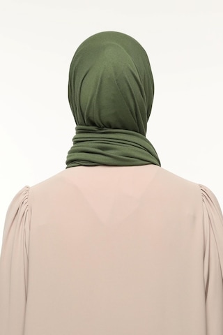 Altobeh Tesettür Kadın Düz Renk Penye Şal Hijab - Haki