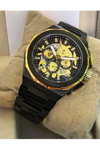 Raymond Premium Seri Siyah Çelik Erkek Kol Saati Raymond Premium Seri Siyah Çelik Erkek Kol Saati