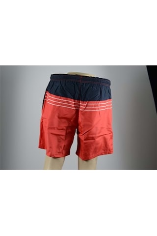 Kinetix Sn344 Caro Swım Short Erkek Deniz Şortu - Lacivert-Kırmız