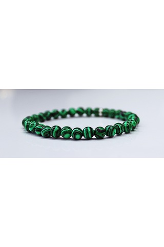 Elkes-Schmuck Malakit Doğaltaş Bileklik Gri