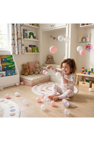 Casual Renkli Havuz Topu 7 Cm 100 Adet Pembe