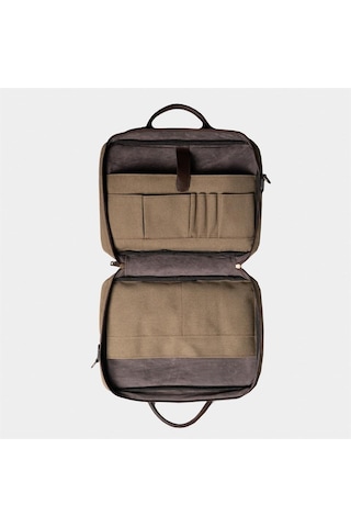 Çantaş Retro Kanvas 35x23 Evrak Ve Laptop Çantası 13 İnç Haki