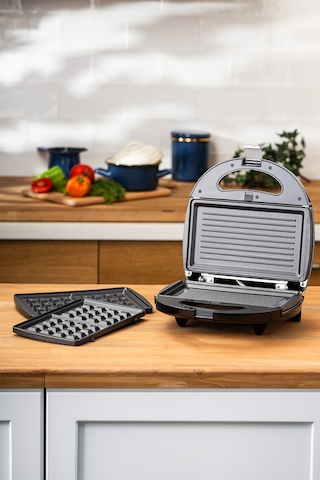 Homend Toastbuster 1322H Waffe&Tost Makinesi (Çıkartılabilir Plakalı)