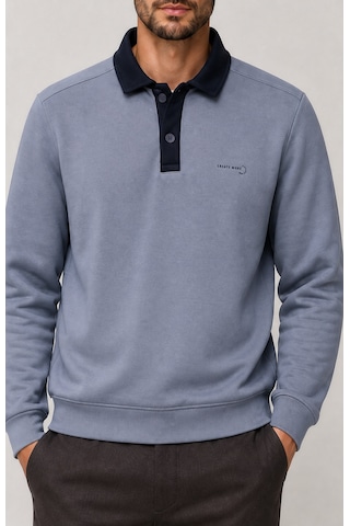 Redline Snap Erkek Regular Fit Düğmeli Kışlık Sweatshirt Antrasit Antrasit